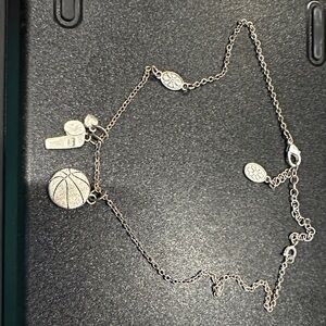 Basketball Charm Necklace